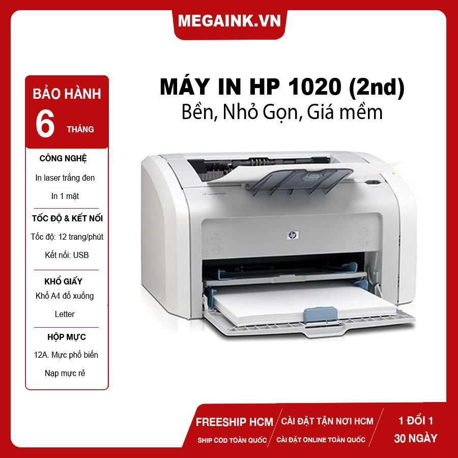 Thanh lý máy in hp 1020 rẻ - bền - nhỏ gọn - in nhanh