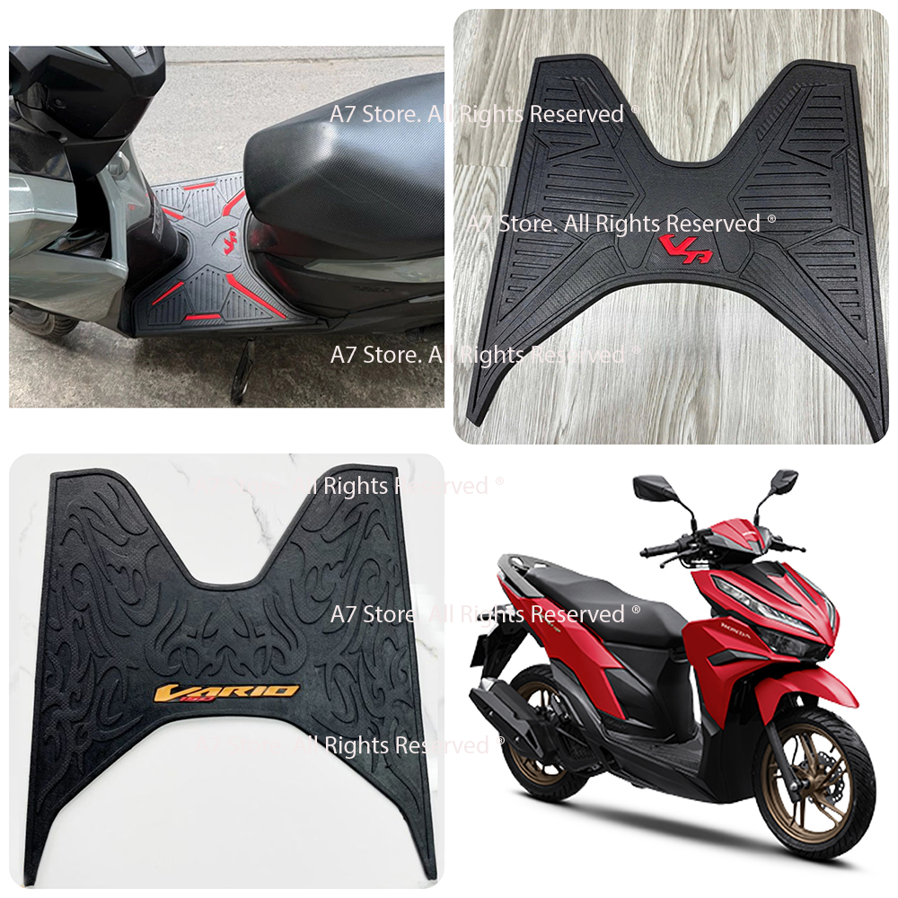 Thảm Lót Chân VARIO 125,150CC 2018 - 2026 Cao Su D50491 - LOGO GIAO NGẪU NHIÊN - D106