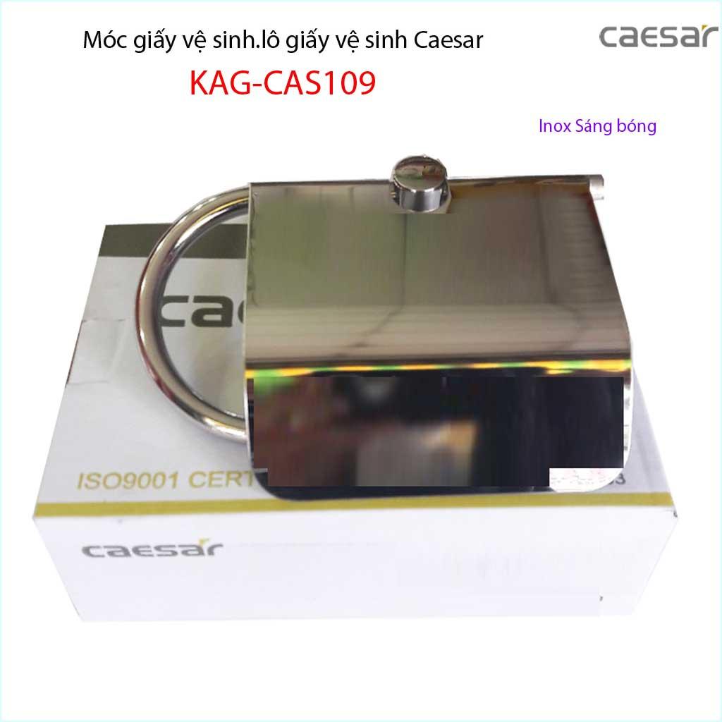 Móc gấy Caesar KAG-CAS109 hộp để giấy vệ sinh inox 304 bóng thiết kế cao cấp