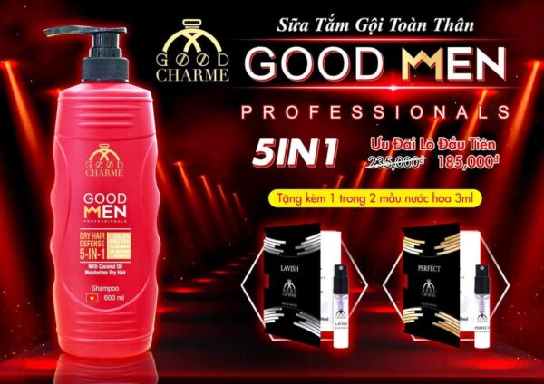 Tắm gội Nam 5in1 GOOD MEN 600mL chính hãng
