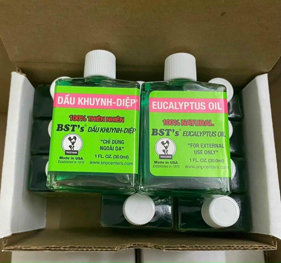 Dầu khuynh diệp bst's eucalyptus oil 30ml usa