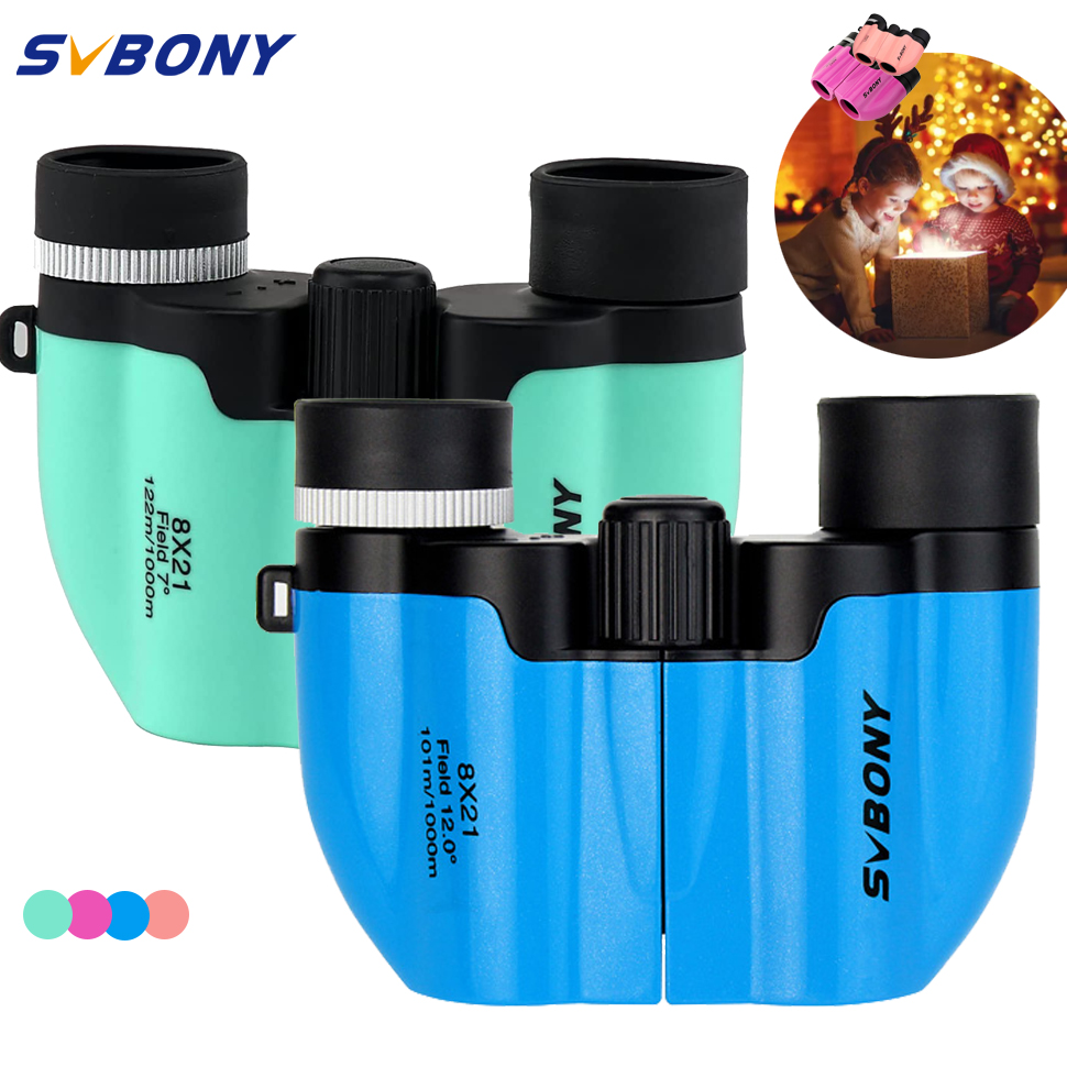 SVBONY SV26 Ống Nhòm Dành Cho Trẻ Em 8X21 Quang Học Thực Độ Phân Giải Cao Dành Cho Tiệc Ống Nhòm Dành Cho Học Tập Giáo Dục Cao Cấp Quan Sát Quà Tặng Sinh Nhật Cắm Trại