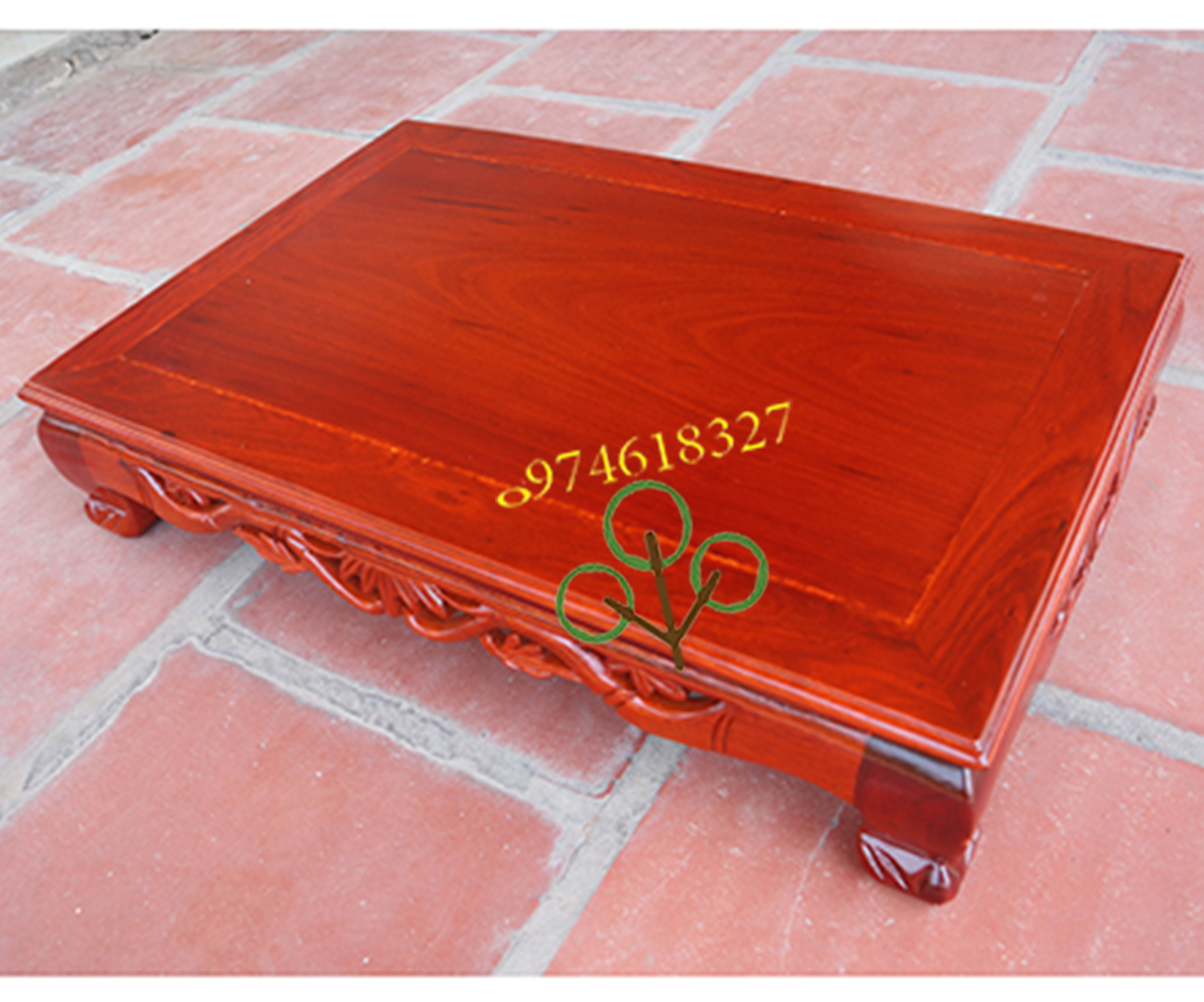 Bàn osin kiểu trúc hóa gỗ hương,bàn trà kê đồ thờ cúng cao 12 dài 60 rộng 40cm