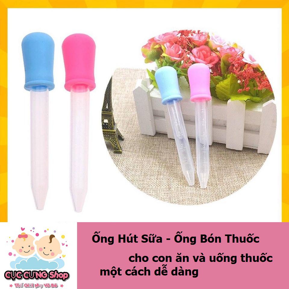 Ống hút sữa cho trẻ lười ti bình, ống bón thuốc