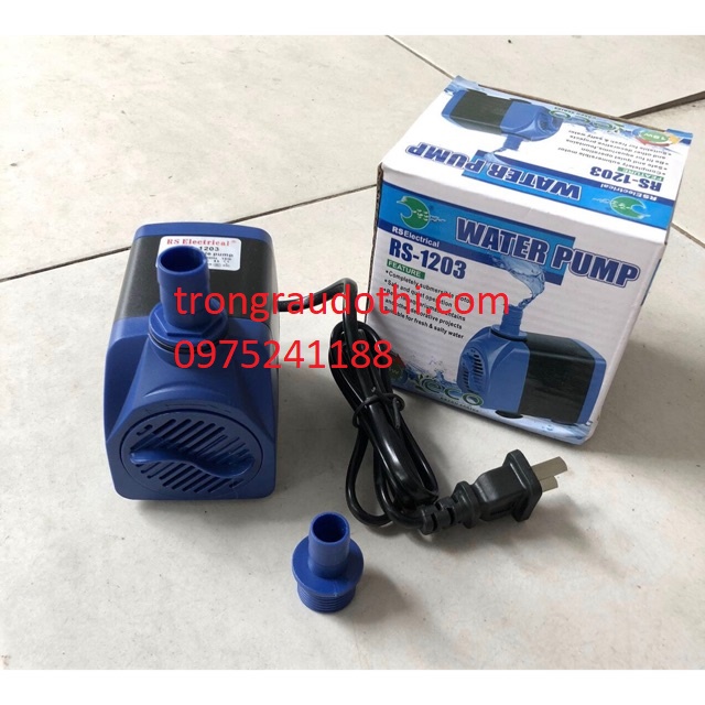 Máy bơm nước bể cá RS-1203, hàng cao cấp nhỏ gọn (18W, 1000L/H)