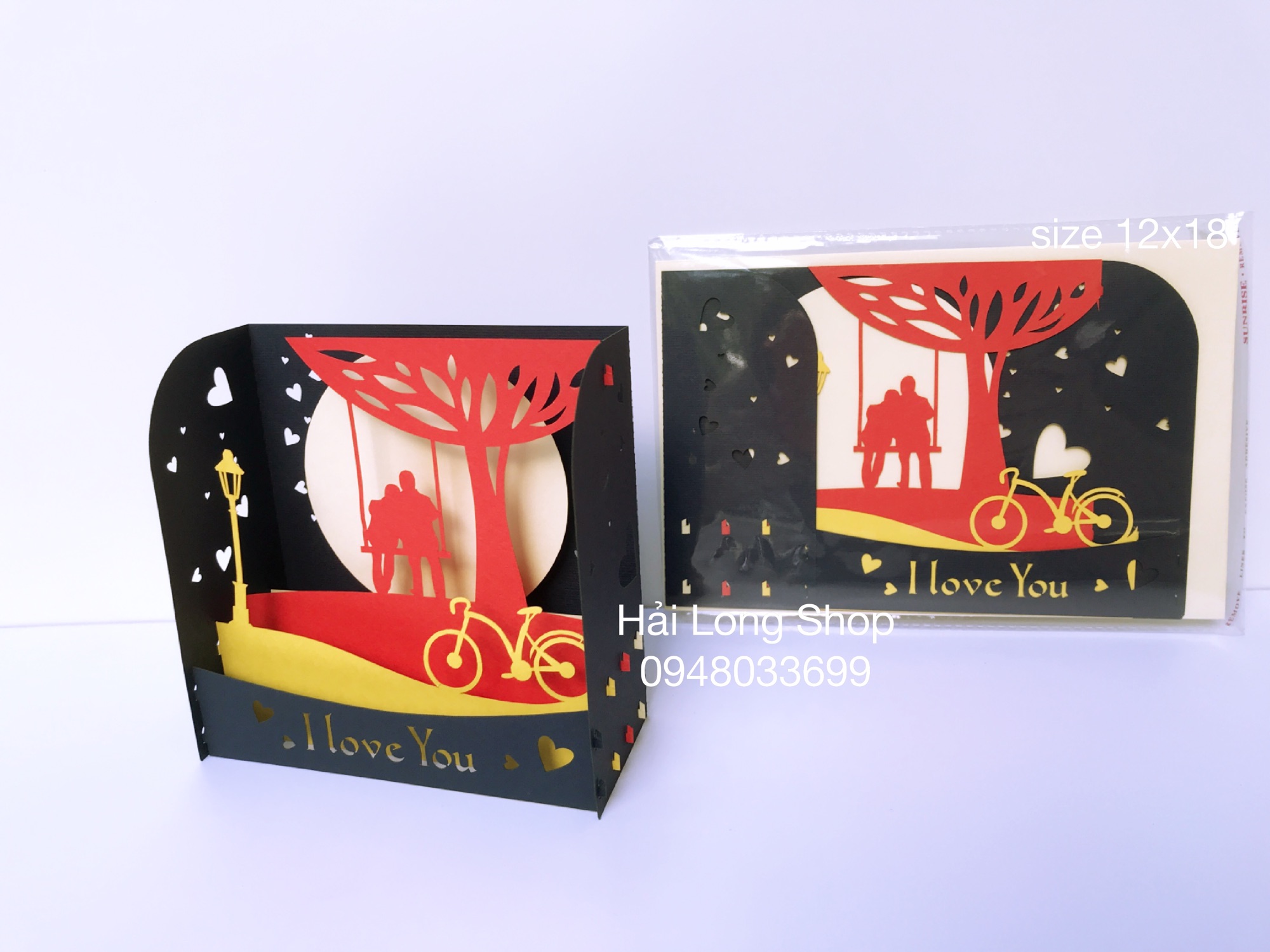 Hộp tình yêu 7 - love - thiệp 3d