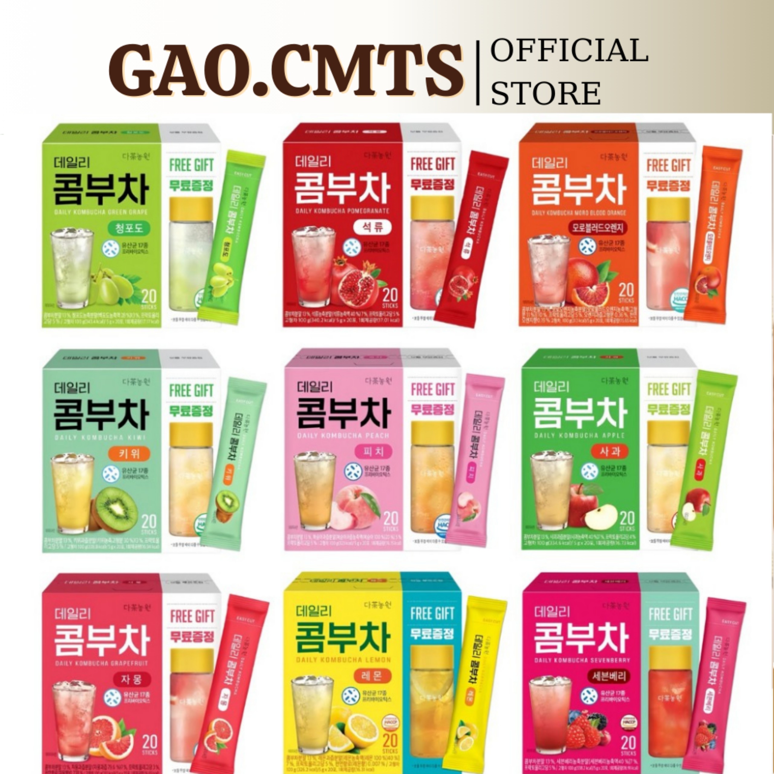 Trà Kombucha Danongwon Daily Kombucha (5g x 10 gói ) MIX VỊ