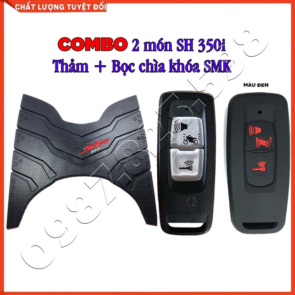 Thảm lót chân sh 350i và bọc chìa khóa smartkey sh 350 loại 2 nút