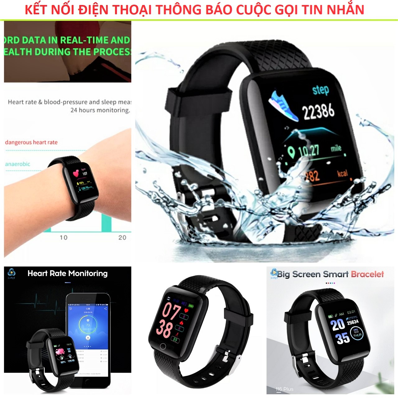 Đồng hồ led thông minh hỗ trợ Theo Dõi Oxy Máu Huyết Áp Nhịp Tim Chống Nước kết nối điện thoại, đồng hồ đeo tay mẫu mới cho cả nam và nữ , mẫu đồng hồ đeo tay thông minh đẹp