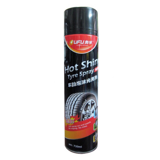Chai xịt dưỡng bóng vỏ xe ufu - 720ml