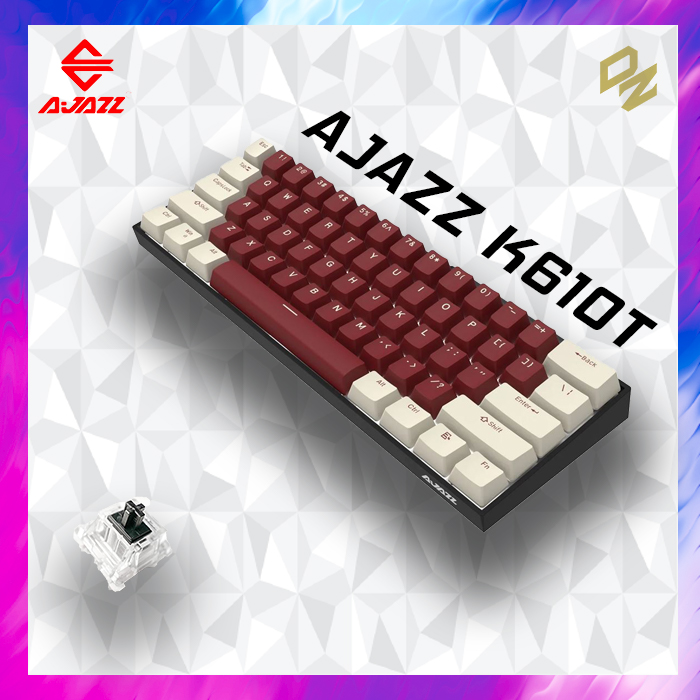 Bàn Phím Cơ Ajazz K610T , 3 mode kết nối Bluetooth 5.0 Type-C và USB2.4G