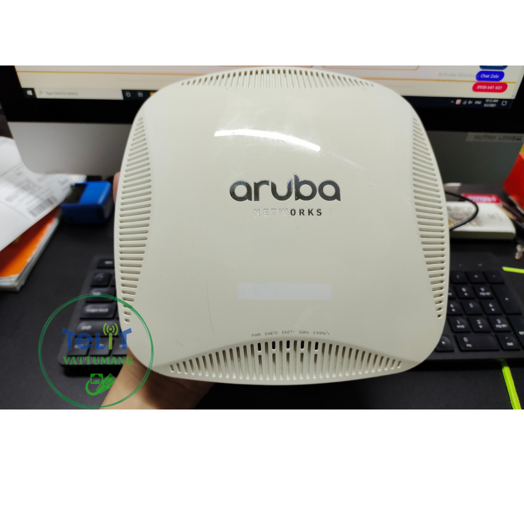 [HCM]WIFI CHUYÊN DỤNG ARUBA IAP 225 RW TẶNG KÈM NGUỒN 12V VÀ CHÂN ĐẾ. BH 12 THÁNG NEW 80%