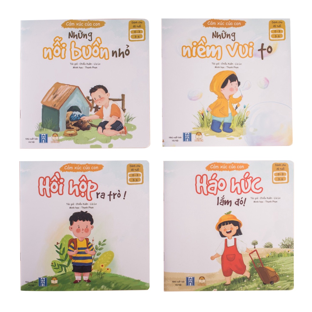 Sách cho bé - bộ 4 cuốn cảm xúc của con