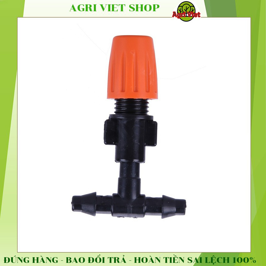Béc Phun Sương 1 Cửa Cam - gắn ống 6-8mm béc tưới phun sương tưới lan, làm mát hàng taiwan điều chỉnh được kiểu phun sương