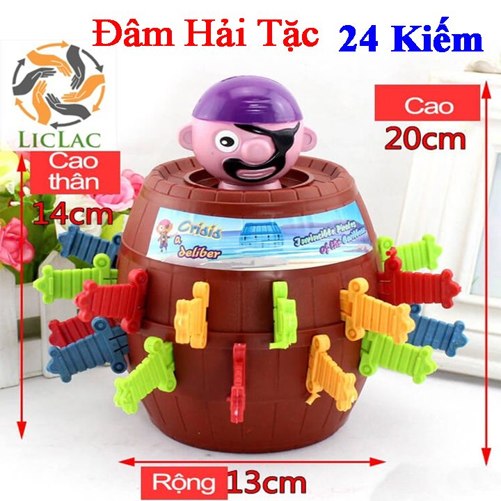 ĐỒ CHƠI ĐÂM HẢI TẶC-Đồ chơi Đâm hải tặc size lớn 21cm x14x14 chất liệu nhựa rất dày, không lo bể vỡ, màu sắc đẹp mắt