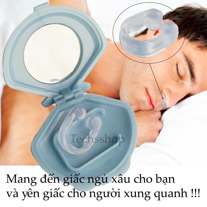 Bộ dụng cụ chống ngủ ngáy cao cấp - Dụng cụ chống ngáy ngủ - Thiết bị chống ngáy khi ngủ - Dụng cụ kẹp mũi chống ngáy lúc ngủ
