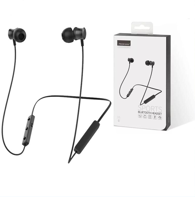 Tai nghe Roman S205 bluetooth 4.2 âm thanh HIfi kiểu thể thao tích hợp mic đàm thoại - Phân phối bởi Vietstore