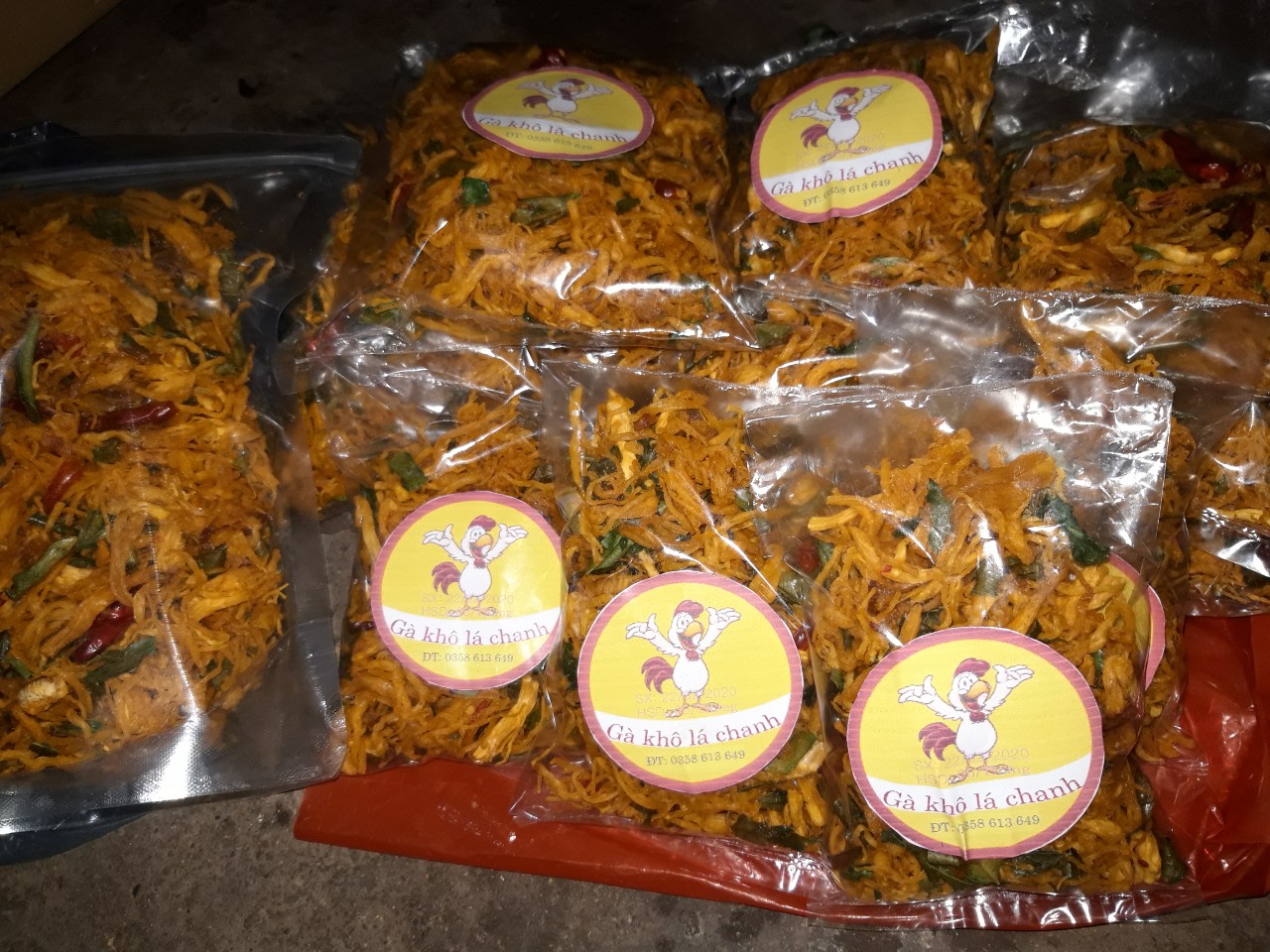 Khô gà lá chanh gói nhỏ 100g