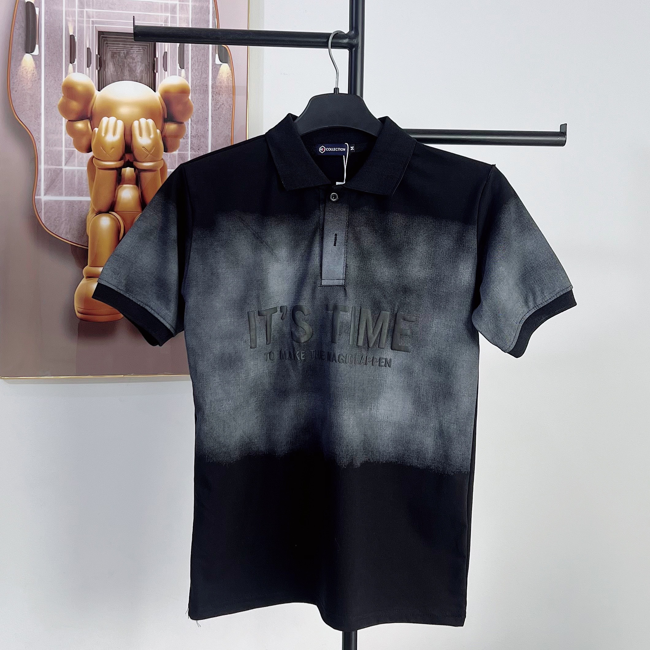 Áo POLO nam, Áo thun nam có cổ tay ngắn phối viền tay chất vải cotton co dãn sang trọng, cá tính, trẻ trung mẫu mới giá rẻ - 3
