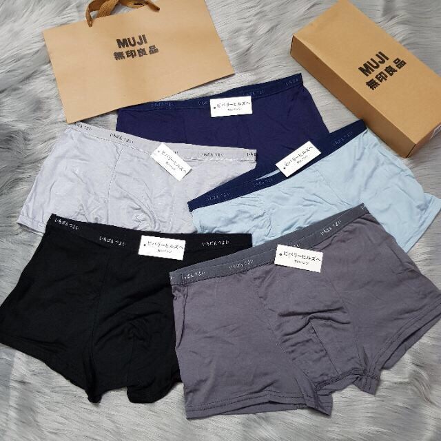 Combo hộp 5 quần sịp đùi nam muji nhật siêu đẹp