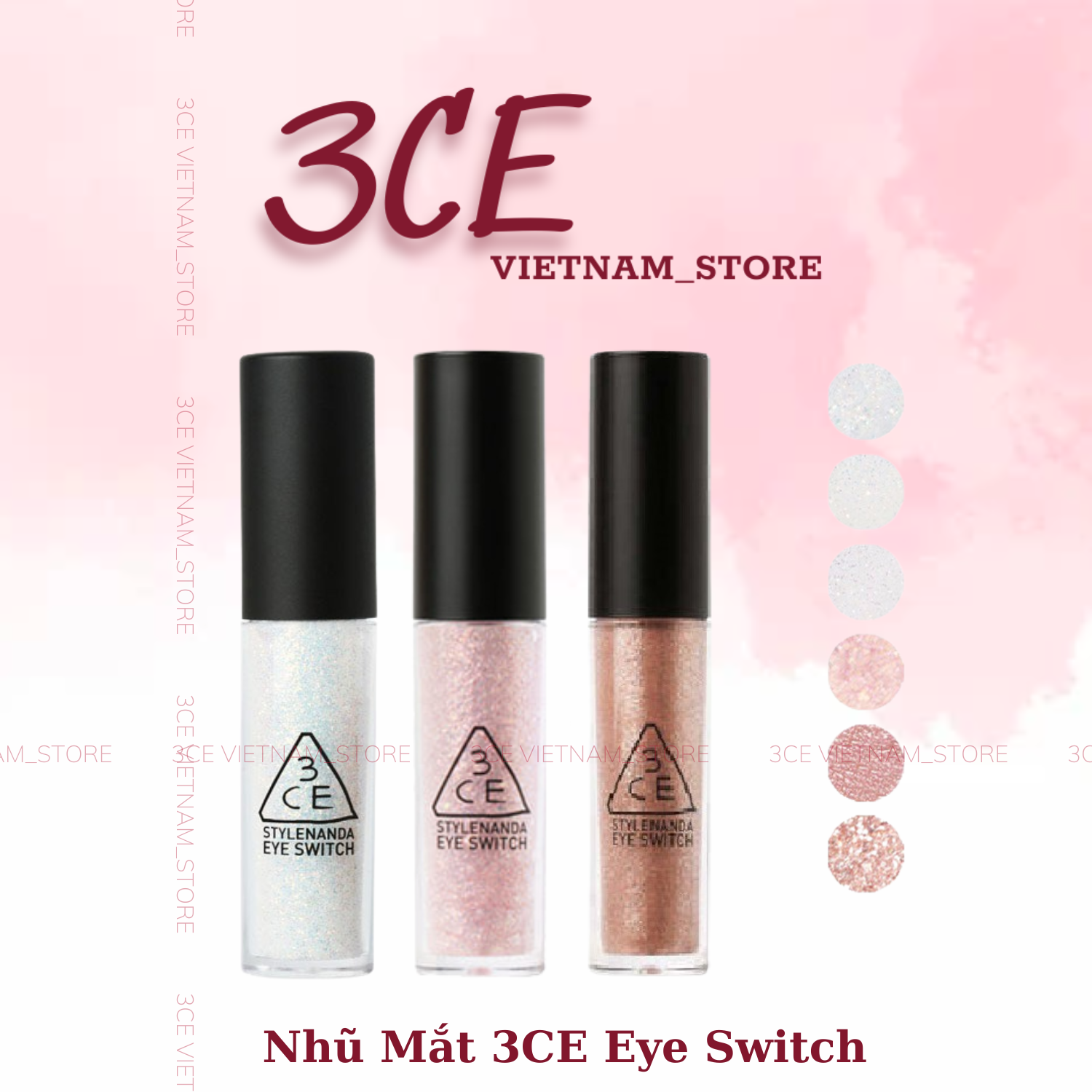 Nhũ mắt lấp lánh 3ce gel eye switch