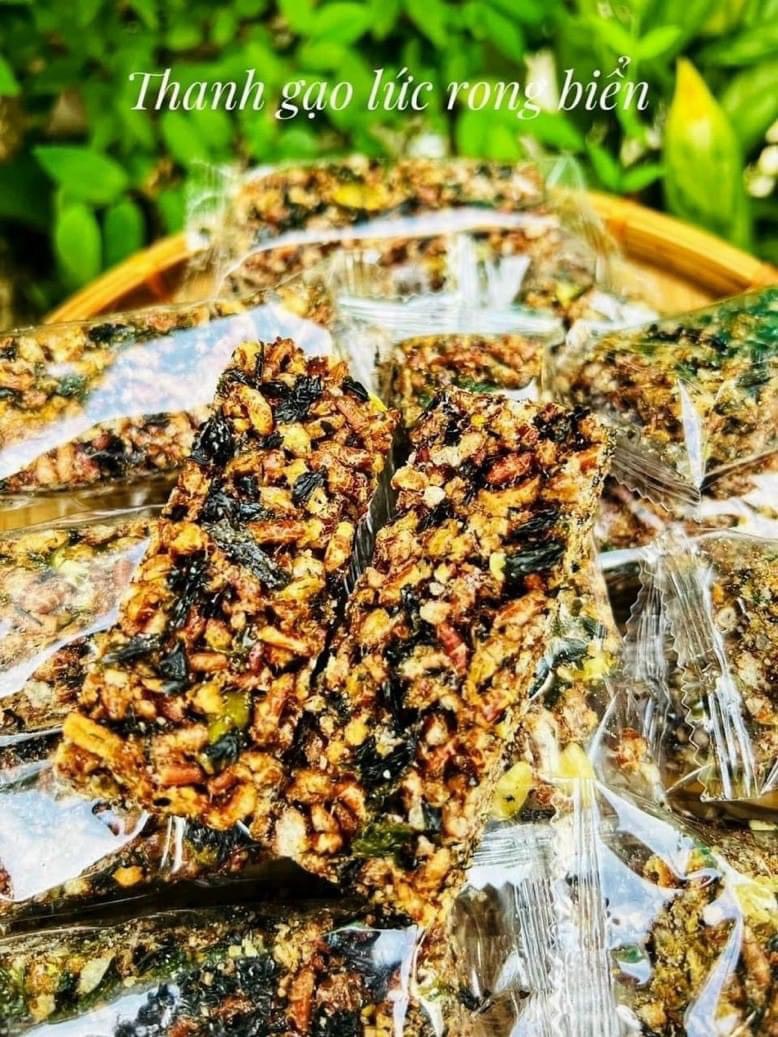Thanh gạo lức rong biển -thanh gạo lức mix hạt Túi 500gr -Siêu healthy