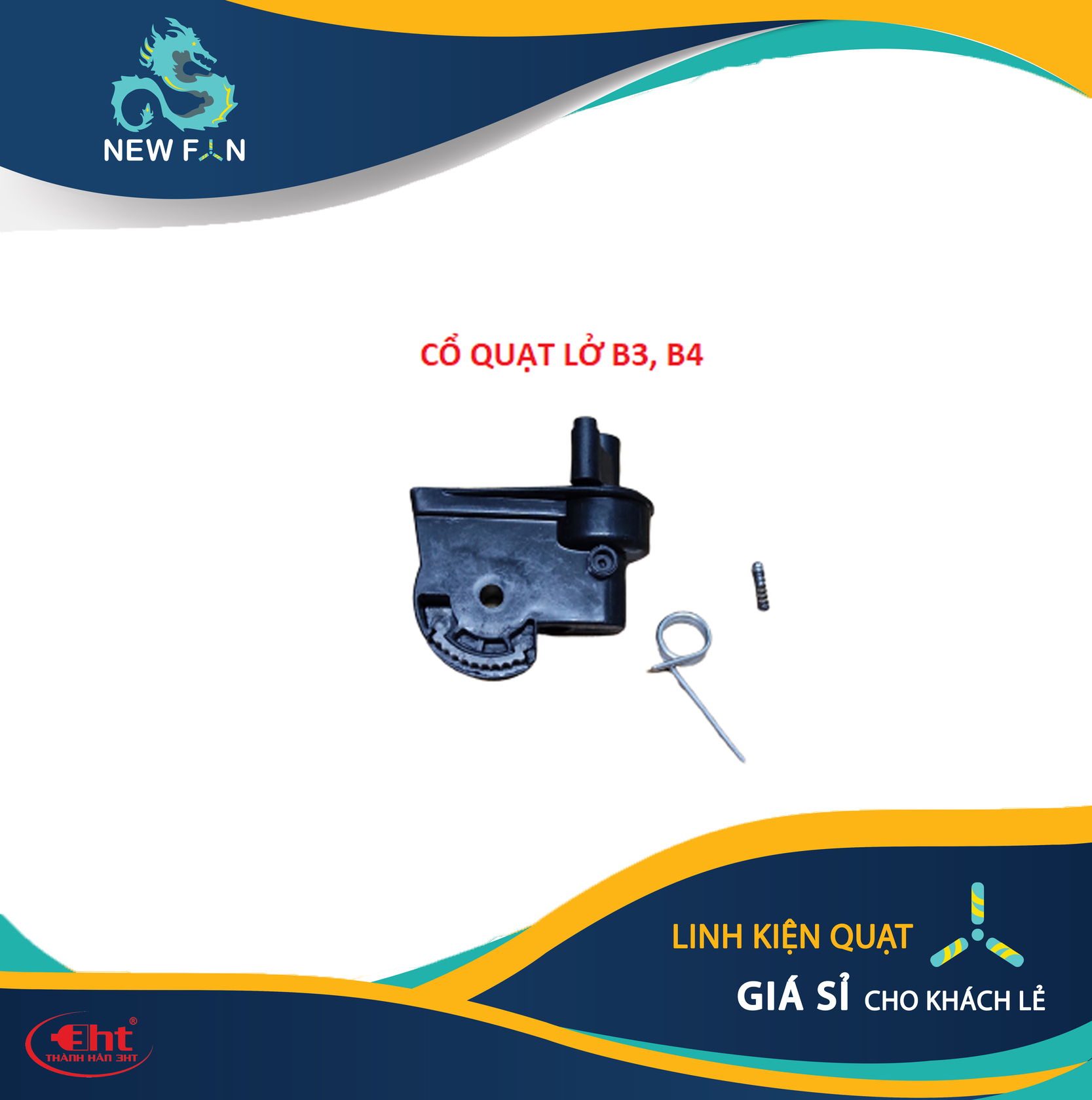 Cổ quạt lỡ b4- 3ht