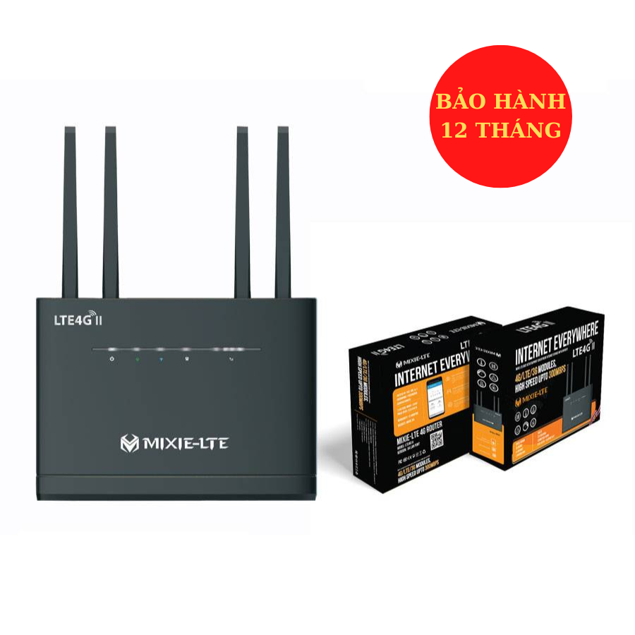 Bộ phát wifi bằng sim 3g/4g mixie lte 4g tốc độ cao, có 4 cổng mạng
