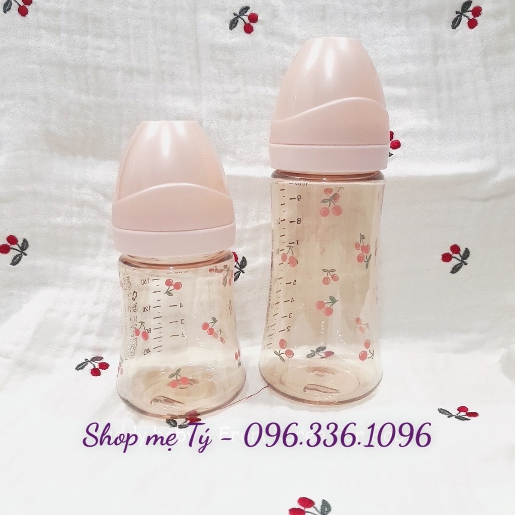 Bình sữa Grosmimi Cherry nội địa Hàn cho bé size 200ml - 300ml