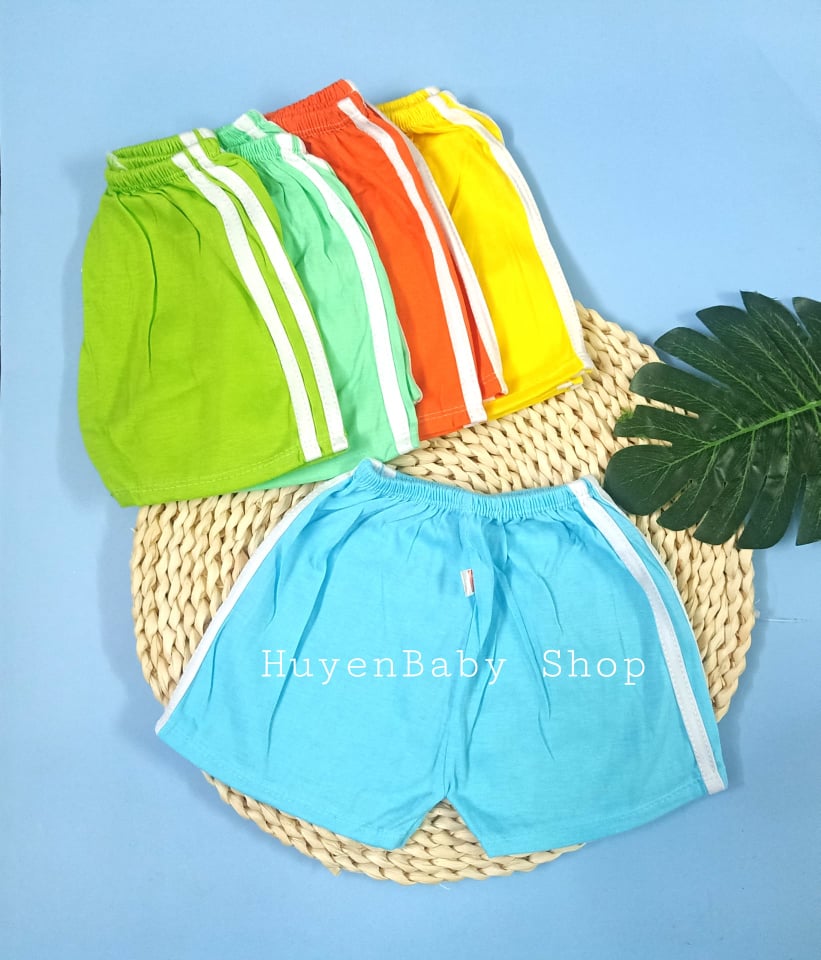 Quần đùi chục cotton kẻ sọc, kiểu dáng thể thao cho bé trai, bé gái- Carter