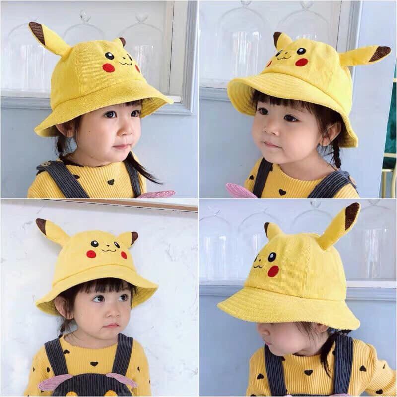 Nón vành pikachu cho bé - mũ vành dể thương