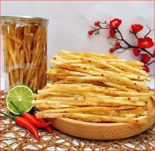 Khô cá thiều que tẩm gia vị đặc sản thơm ngon - Hũ 250G  ăn vặt siêu ngon nhậu hao mồi