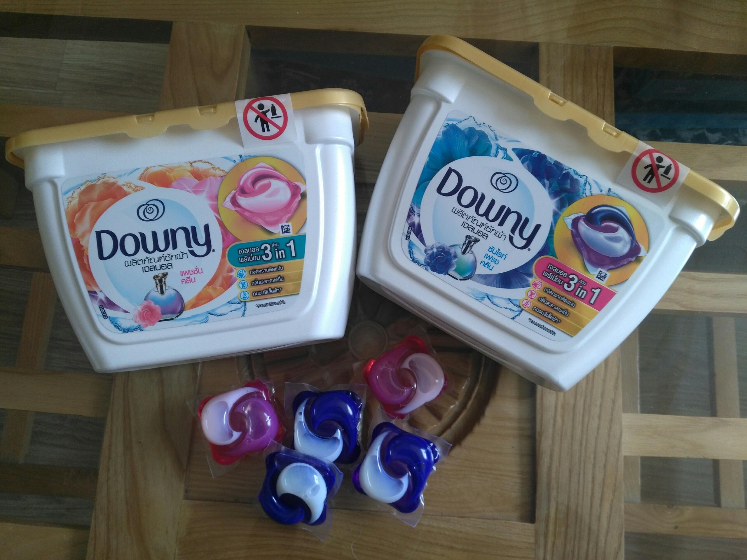 Viên giặt xả downy 3 in 1 thái lan