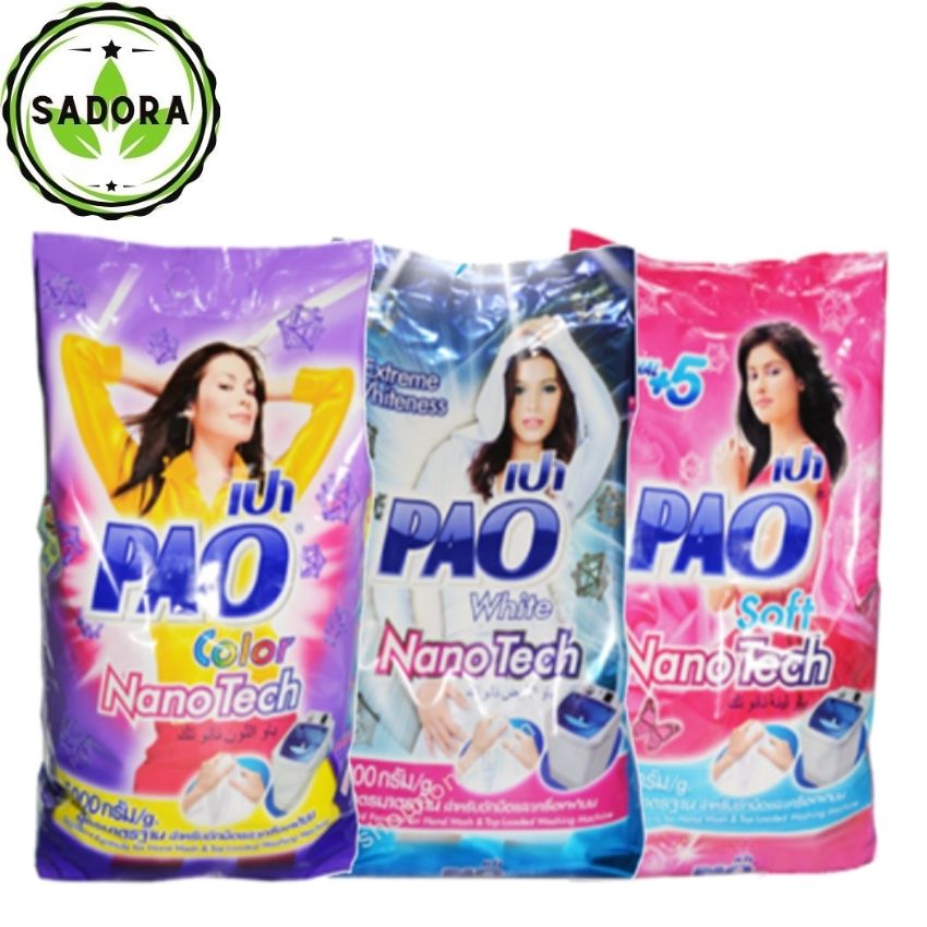Bột Giặt Pao 5kg Thái Lan SADORA giúp quần áo trắng sáng, mềm vải