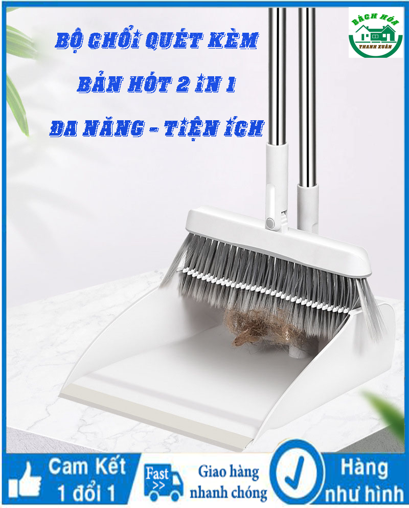 Bộ Chổi Quét Nhà Hốt Rác Đa Năng 2 IN 1 Gấp gọn - Siêu tiện ích