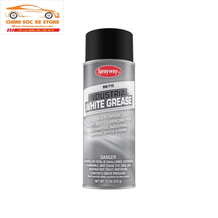 Dung dịch dầu bôi trơn trắng các chi tiết linh kiên Sprayway Industrial White Grease SW-715 312g
