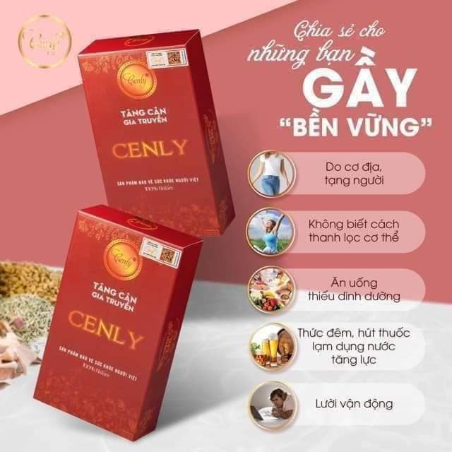 (Chính Hãng Hộp 30viên) Tăng Cân Cenly Chính Hãng Cenly Organic