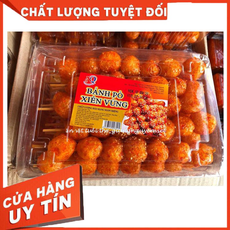2 hộp bánh pò quẩy, bánh bò xiên vừng