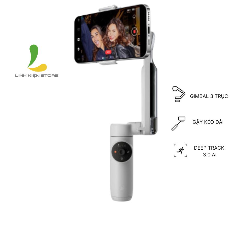 Gimbal Insta360 Flow - Tay cầm chống rung 3 trục dành cho điện thoại có khả năng kéo dài