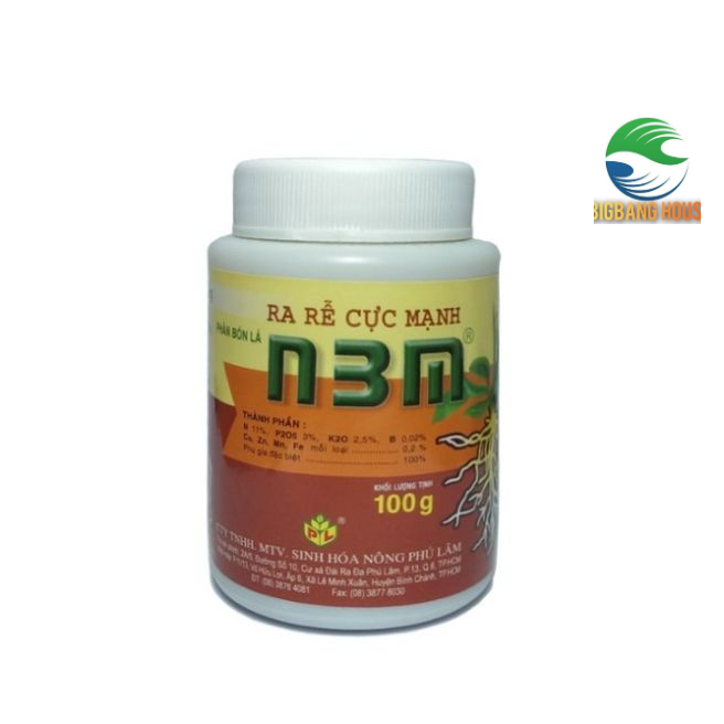 Phân bón lá N3M kích rễ hoa lan, cây cảnh - Ra rễ cực mạnh (100g)