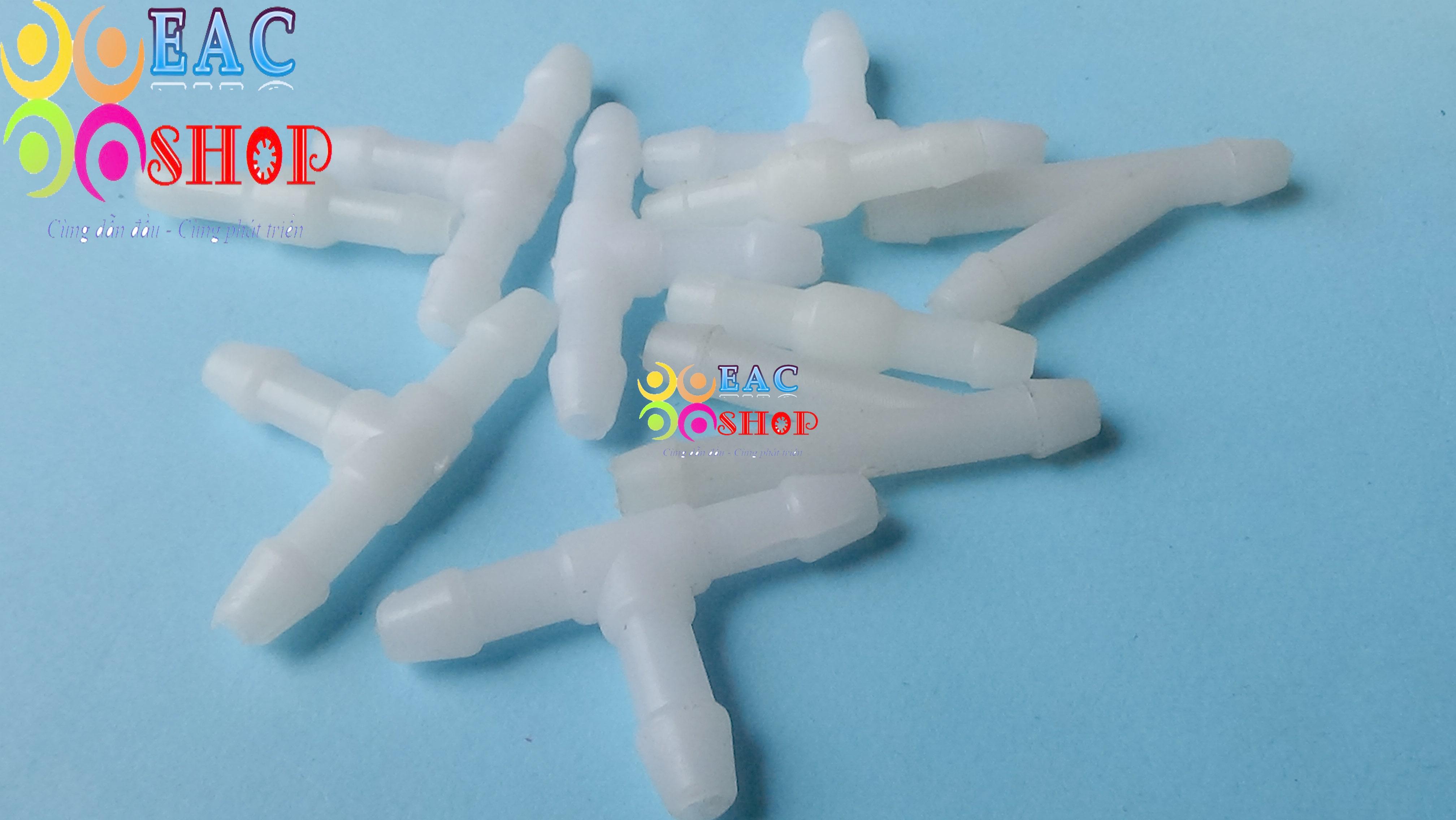 Ống nối phun nước rửa kính ô tô , ống nhựa chạc đôi chạc ba phun nước rửa kính ô tô cho mọi loại xe. Bộ 3 cái màu trắng  hàng chất lượng cao . thiết bị điện eac