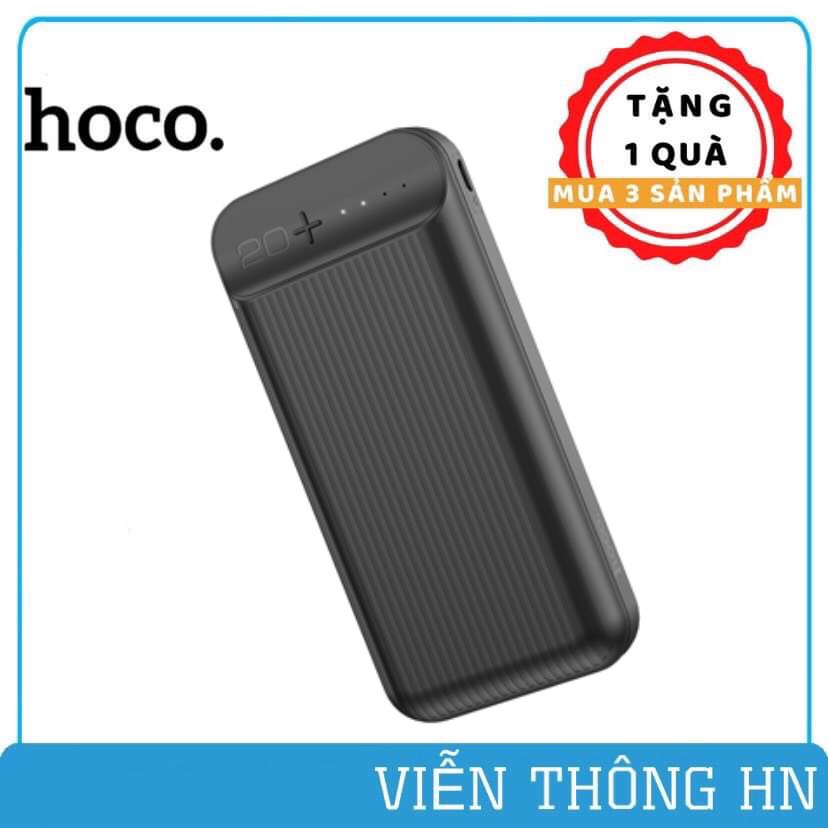 Pin sạc dự phòng hoco j52a 20000mAh lõi li-polymer 2 cổng sạc input/output max 2A  ....