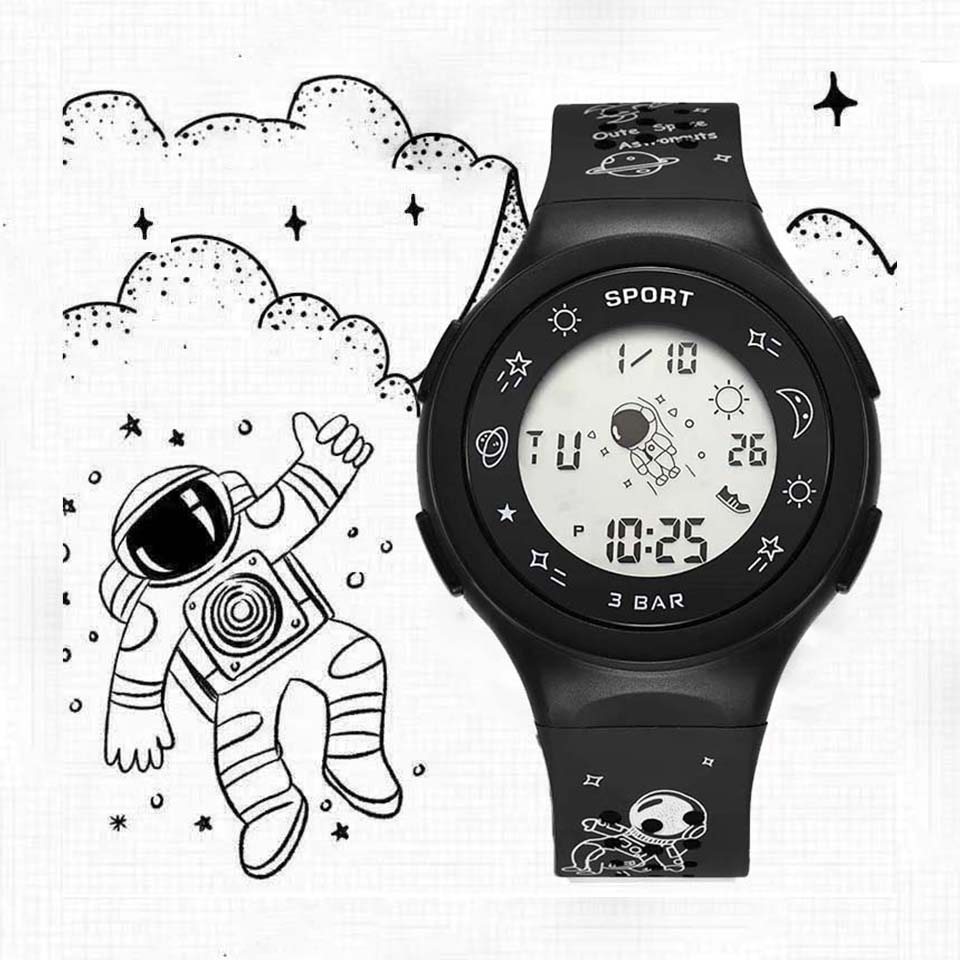 Đồng hồ điện tử nam nữ sport SP028 mẫu mới kiểu dáng Phi Hành Gia độc đáo, cực đẹp, full chức năng - mixline