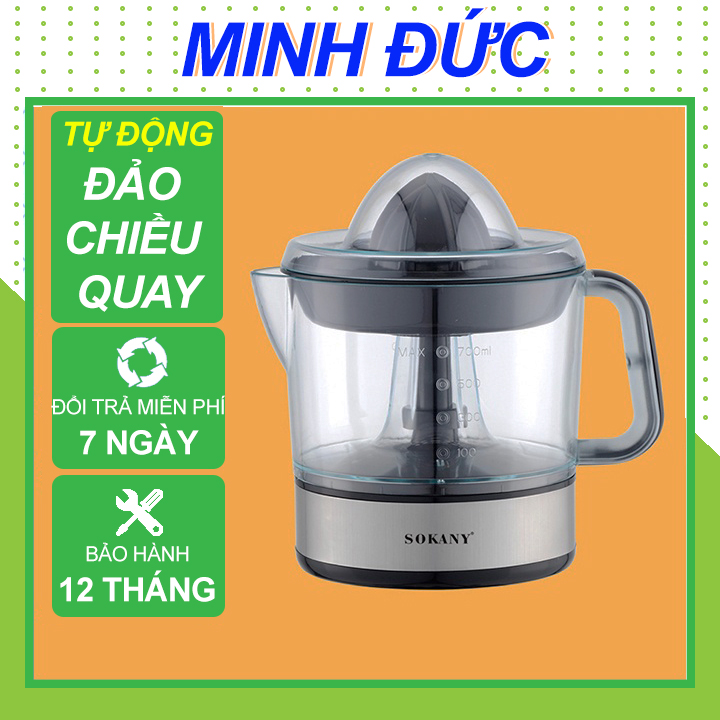 Máy vắt cam, máy ép cam tự động không nút bấm chính hãng sokany, máy vắt cam gia đình