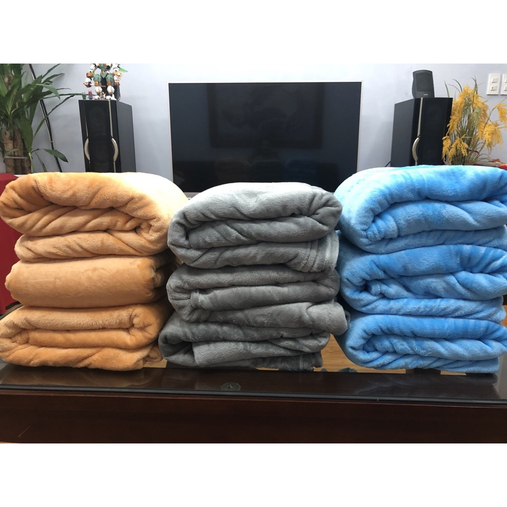 Chăn Văn Phòng, Phòng Ngủ Hai Mặt Nhung 2M X 1M6
