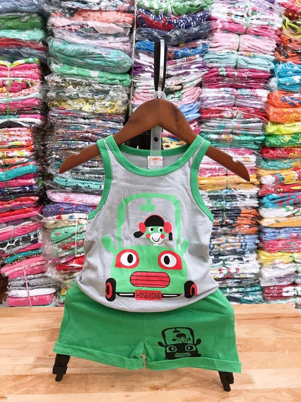 Dọn kho Bộ cotton xuất dư bé trai 6-18