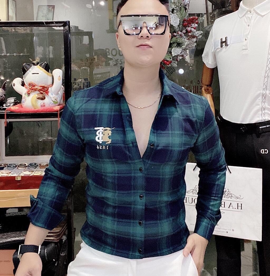 [HCM]Áo sơ mi nam tay dài Áo sơmi nam họa tiết sọc caro vải lụa siêu mát Á sơ mi nam giá tận xưởng Áo sơ mi nam đẹp Áo sơ mi nam công sở Bellas House SMN23