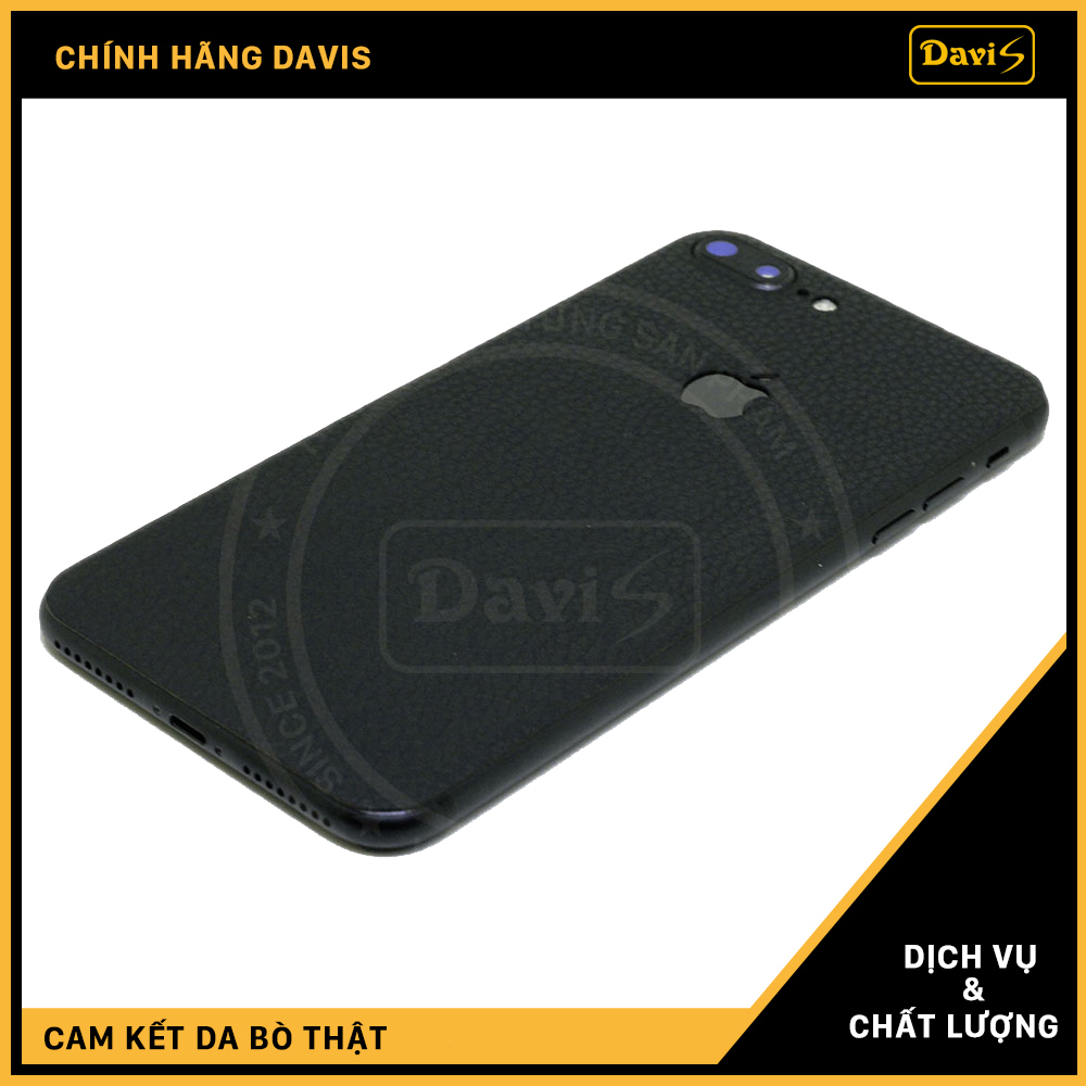 Dán da điện thoại iPhone 7 Plus làm từ da bò thật cao cấp, sang trọng nhiều hữu ích - Chính hãng Davis.