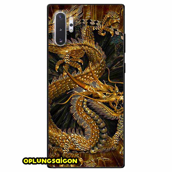 [HCM]Ốp lưng dành cho Samsung Note 10 / Note 10 Plus mẫu Rồng Nền Đen