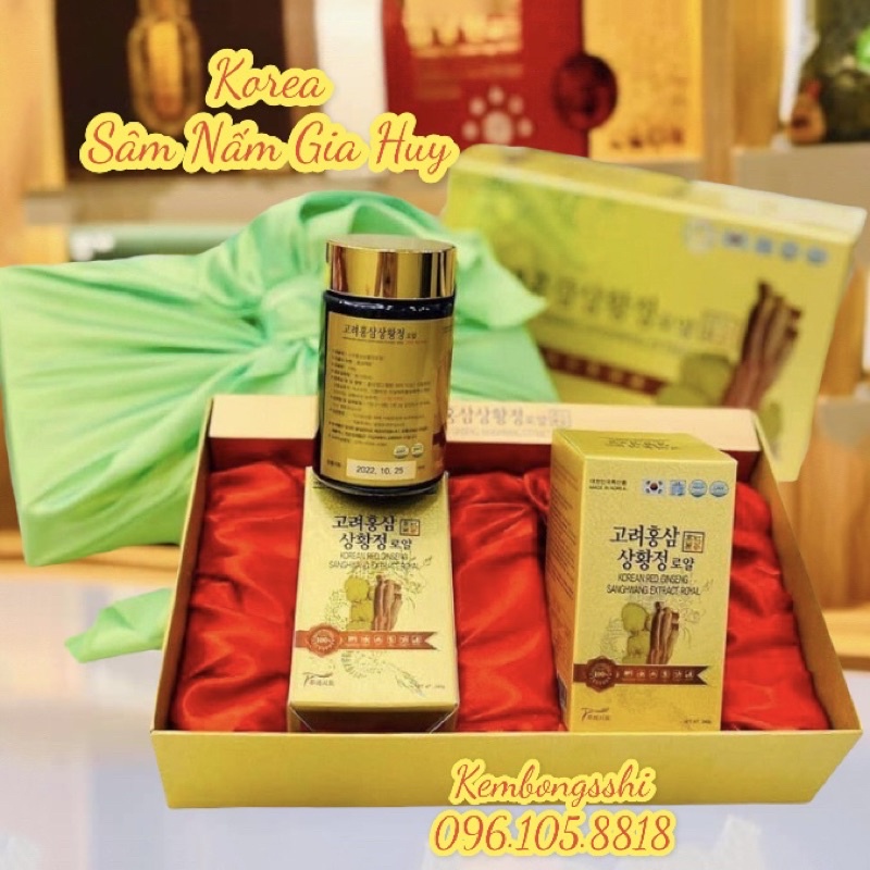 Cao hồng sâm nấm thượng hoàng cao cấp hàn quốc